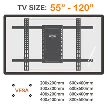 Gadget Wagon 75”–120” Heavy-Duty Adjustable TV & Interactive Panel Mount Stand 100kg Load, VESA 800×600 mm Swivel & Tilt Metal Bracket free shipping