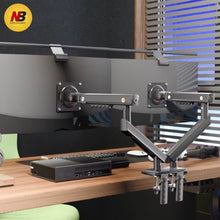 NB North Bayou Dual Monitor Desk Arm for 17-32” Screens |360° Swivel & Tilt Stand A5C