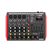 Gadget Wagon Portable 6-Channel Mixing Console Mixer 7-band EQ Built-in 48V Phantom Power Supports BT Connection USB MP3 Player for Music Recording DJ Network Live Broadcast Karaoke Free Shipping