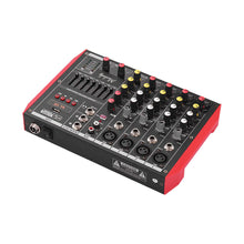 Gadget Wagon Portable 6-Channel Mixing Console Mixer 7-band EQ Built-in 48V Phantom Power Supports BT Connection USB MP3 Player for Music Recording DJ Network Live Broadcast Karaoke Free Shipping