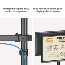 Lumi PMM 02 SD POS Mounting Solution for Dual Screens Pole Mount Stand For POS & Commercial Display System free shipping