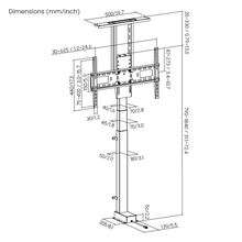 Lumi 32 - 80 inch Motorized LED TV Lift Stand (Vertical) LP66E-46ML FREE SHIPPING