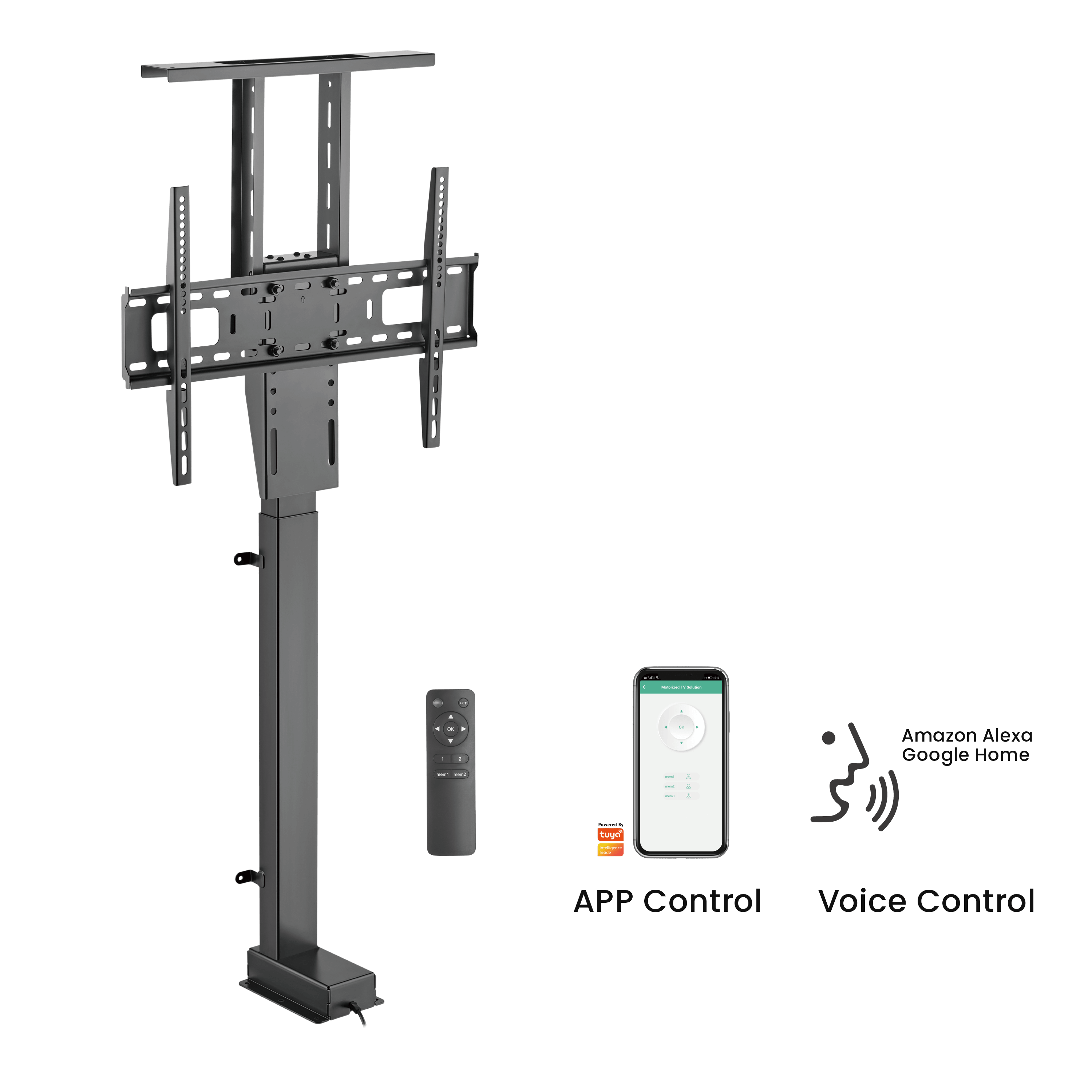 Lumi 32 - 80 inch Motorized LED TV Lift Stand (Vertical) LP66E-46ML FREE SHIPPING