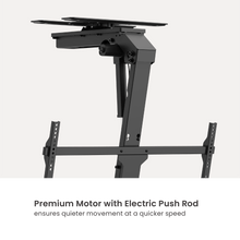 Large Smart Motorised TV Ceiling Mount with Swivel Design & Double Stud Installation Option PLB-M0748DS