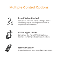 Large Smart Motorised TV Ceiling Mount with Swivel Design & Double Stud Installation Option PLB-M0748DS