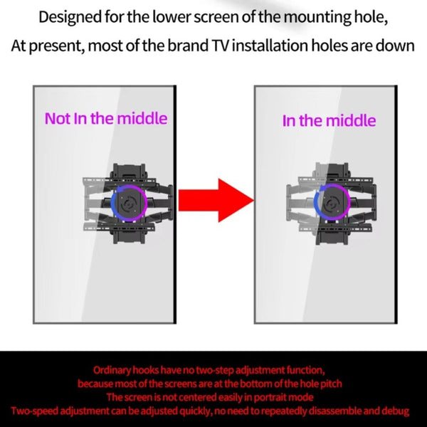 32 to 70 LED TV Wall Mount Supports Vertical Screen Rotation Swivel ...