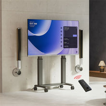 70-120 inch TV Cart Motorized Stand Interactive Panel Lift Heavy Duty | 136.4 Kgs Load Capacity T100