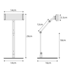 Adjustable Tablet & Smartphone Stand | 360° Rotation | Sturdy Aluminium Base