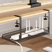 Gadget Wagon Cable Management Tray Organizer Under Desk Slim for Office and Home No Drill Metal, Black FREE SHIPPING