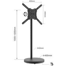 gadget wagon TV Stand 17–55 Inch Screens Free-Standing Cart | Horizontal -> Vertical| 90° Rotation | VESA 400×400 free shipping