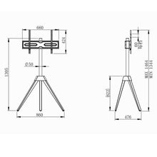 Gadget Wagon Wooden Tripod TV Stand for 32–65 Inch LED LCD Smart TV | Floor Standing TV Mount with Swivel ±25° | Height Adjustable | Heavy Duty 35 kg Capacity | VESA up to 600×400mm FREE SHIPPING