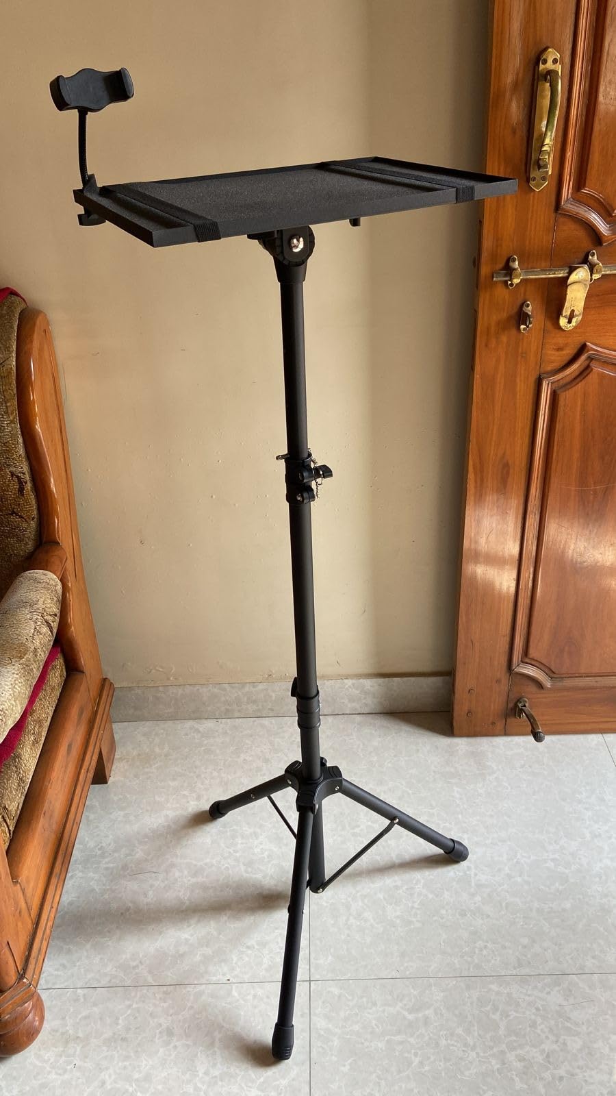 Laptop & Projector Tripod Floor Stand Adjustable Height 2- 4 feet