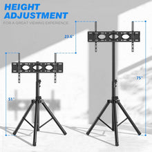 gadget wagon Adjustable TV Stand Tripod for 19 to 43 Inch, VESA 400x400, 35kg Max Load free shipping