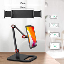 Adjustable Tablet & Smartphone Stand | 360° Rotation | Sturdy Aluminium Base