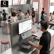 Gadget Wagon 13-27 Inches Monitor & Keyboard Wall Mount with Cable Management free shipping