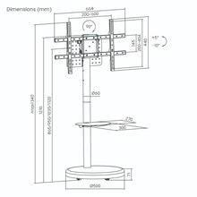 Rotating TV Stand – Landscape to Portrait Adjustable Media Console for 46–85