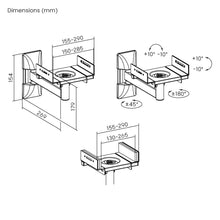 Gadget Wagon Universal Adjustable Speaker Wall Mount Pair SB-75 free shipping