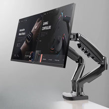 Gas Spring Dual Monitor Desk Arm 17 - 27 Inches F160 NB Stand Mount