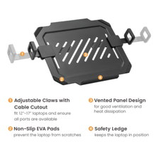 Premium Laptop Desk Stand with Spring Arm | 360° Swivel Tilt Rotation | Adjustable Height Mount for 13-17” Laptops | Heavy Duty Aluminium Build, free shipping