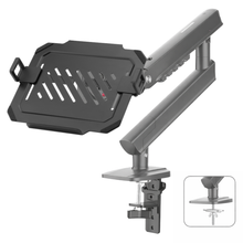 Premium Laptop Desk Stand with Spring Arm | 360° Swivel Tilt Rotation | Adjustable Height Mount for 13-17” Laptops | Heavy Duty Aluminium Build, free shipping