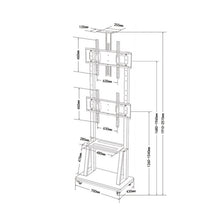 Dual Screen TV Trolley| Mobile Cart for 40