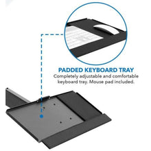 Gadget Wagon Wall-Mounted Adjustable Keyboard Tray with Gas Spring Hydraulic Lift & Mouse Pad,Heavy-Duty Metal Ergonomic, free shipping