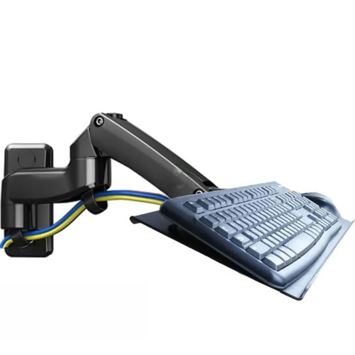 Gadget Wagon Wall-Mounted Adjustable Keyboard Tray with Gas Spring Hydraulic Lift & Mouse Pad,Heavy-Duty Metal Ergonomic, free shipping