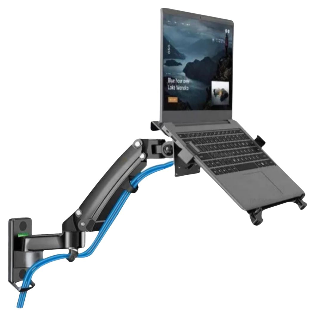 Laptop Wall Mount Gas Spring Arm Swivel, Tilt & Rotate for 10-17 Inches Notebooks Free Shipping