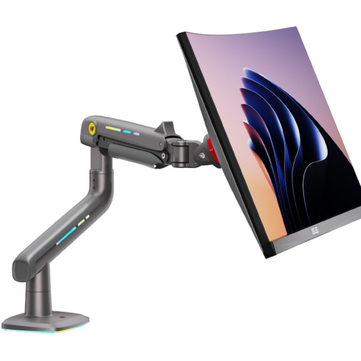 Mechanical Spring Monitor Arm, Adjustable Desk Mount for 27″–60″ Displays, 360° Rotation, free shipping