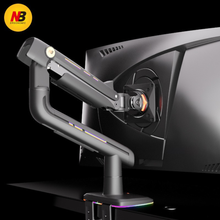 Mechanical Spring Monitor Arm, Adjustable Desk Mount for 27″–60″ Displays, 360° Rotation, free shipping