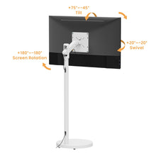 Lumi ProMotion Adjustable TV Floor Stand – Spring Lift, Swivel & 360° Rotation, free shipping