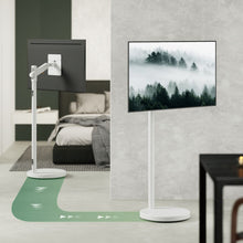 Lumi ProMotion Adjustable TV Floor Stand – Spring Lift, Swivel & 360° Rotation, free shipping