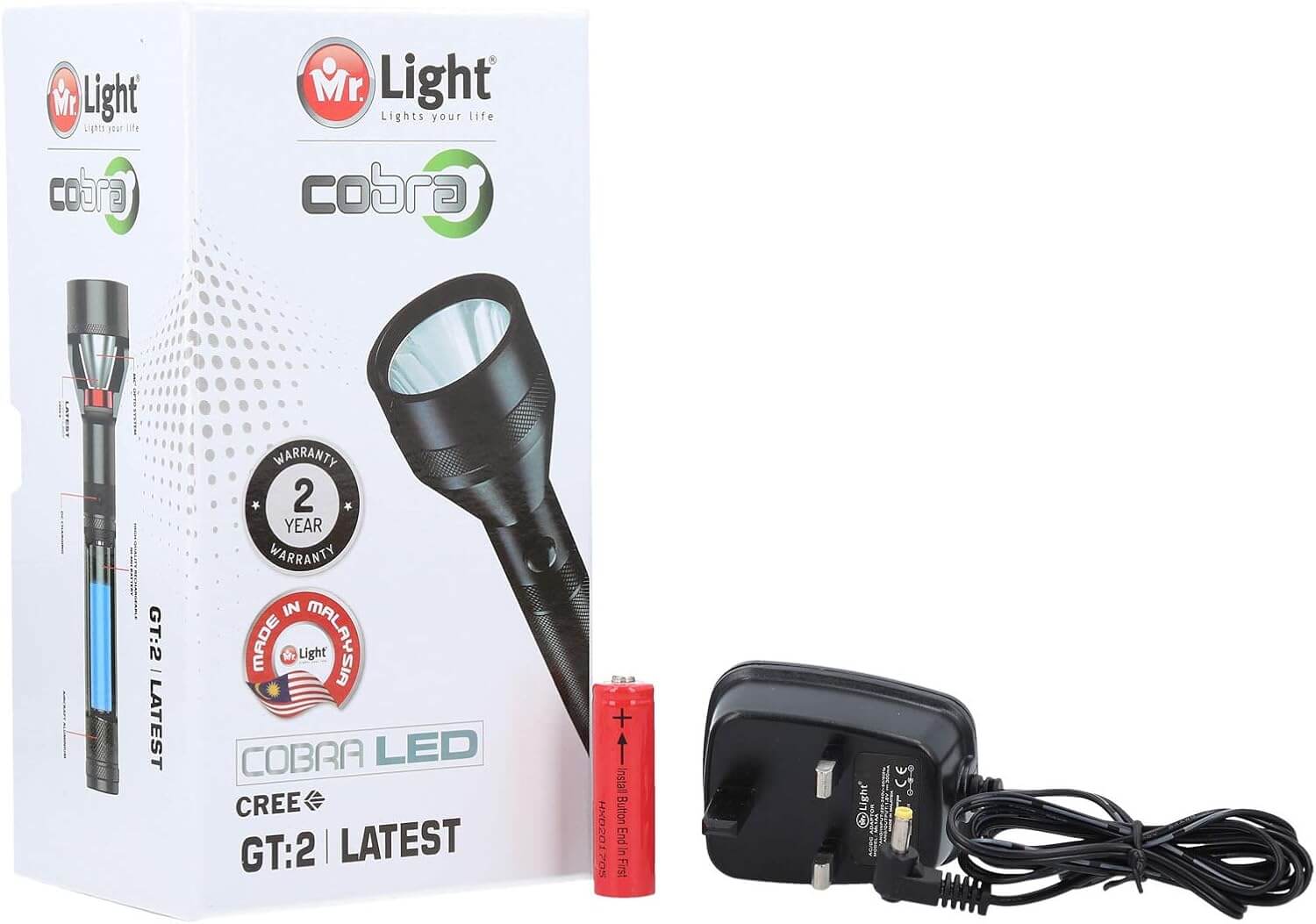 MR. LIGHT - COBRA LED FLASH LIGHT GT 2 free shipping