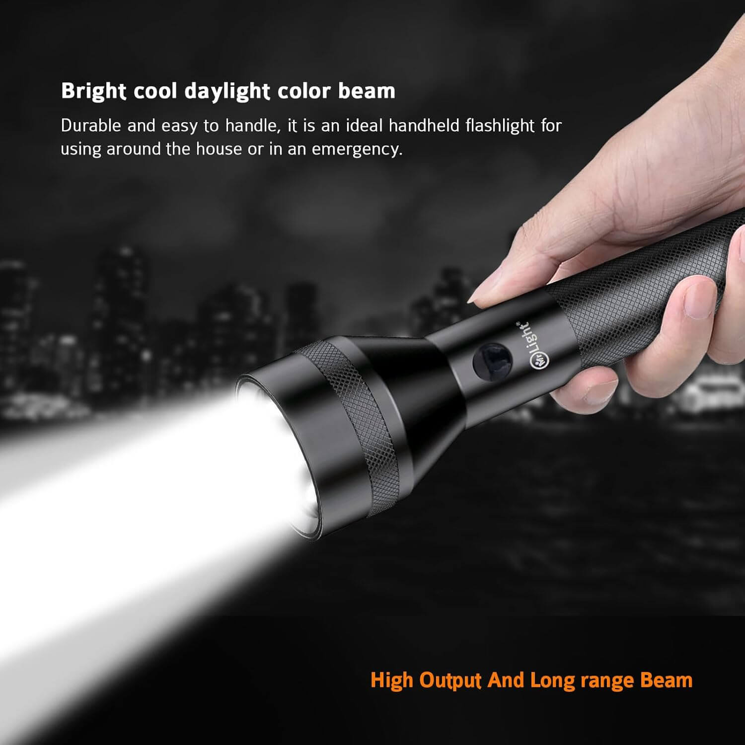 Mr. Light GT 5 Super Bright Latest Flashlight, LED Torch, USB Charging System, Powerful Beam, Powerful Battery, 4 Hours Working Time free shipping