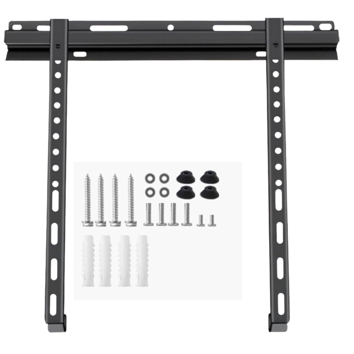 Universal Heavy Duty Fixed TV Wall Mount Bracket for 43–85 Inch TVs  Up to 75 Kg Capacity | VESA 200×100 to 400×400 |Black, free shipping