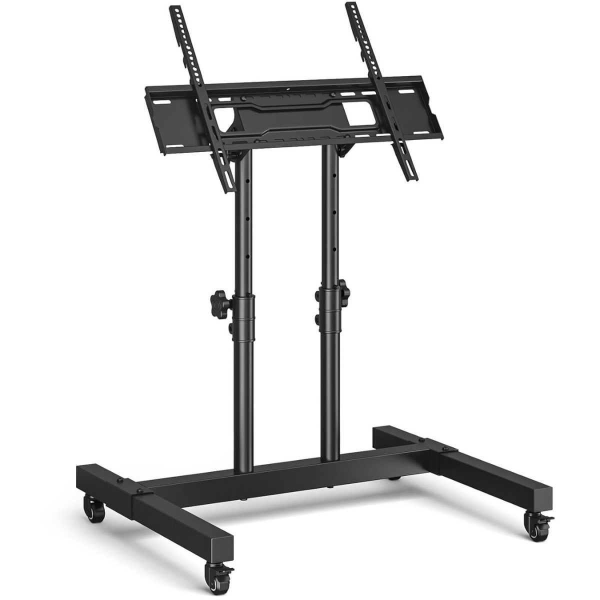 Gadget Wagon Smart Mobile TV Stand with Wheels | Fits 32–75 Inch TVs | Height Adjustable | 50kg Capacity | Office & Home Ready, free shipping