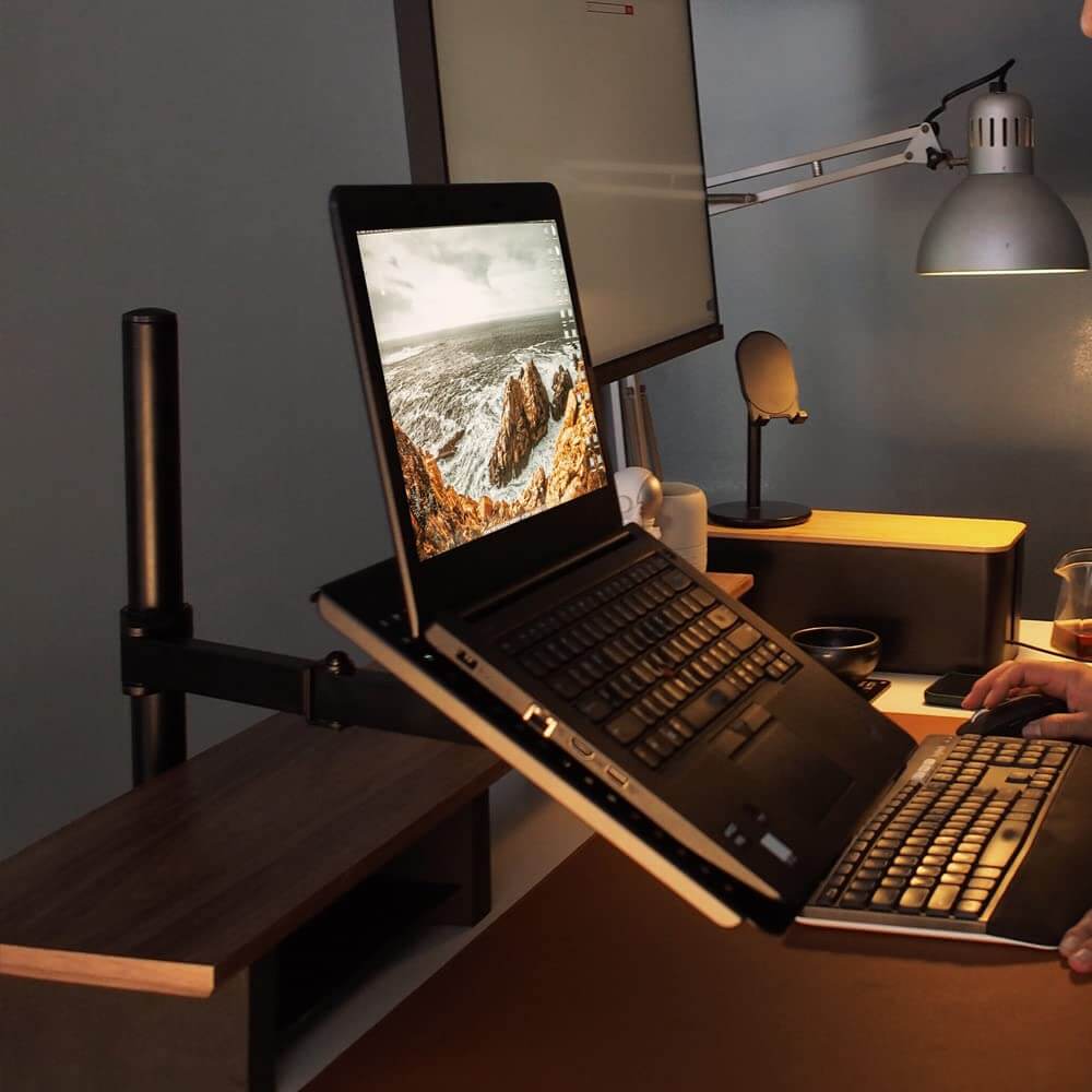 Gadget Wagon Laptop Desk Arm 10-17 inches | Tilt and Extension Universal, free shipping