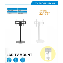 Universal LCD TV Floor Stand Trolley for 32–75 Inch LED/LCD/Smart TVs,50 kg Load Capacity,VESA 600×400, free shipping