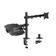 Gadget Wagon LDT110-C024ML| Economy Articulating Monitor Arm with Integrated Laptop Holder