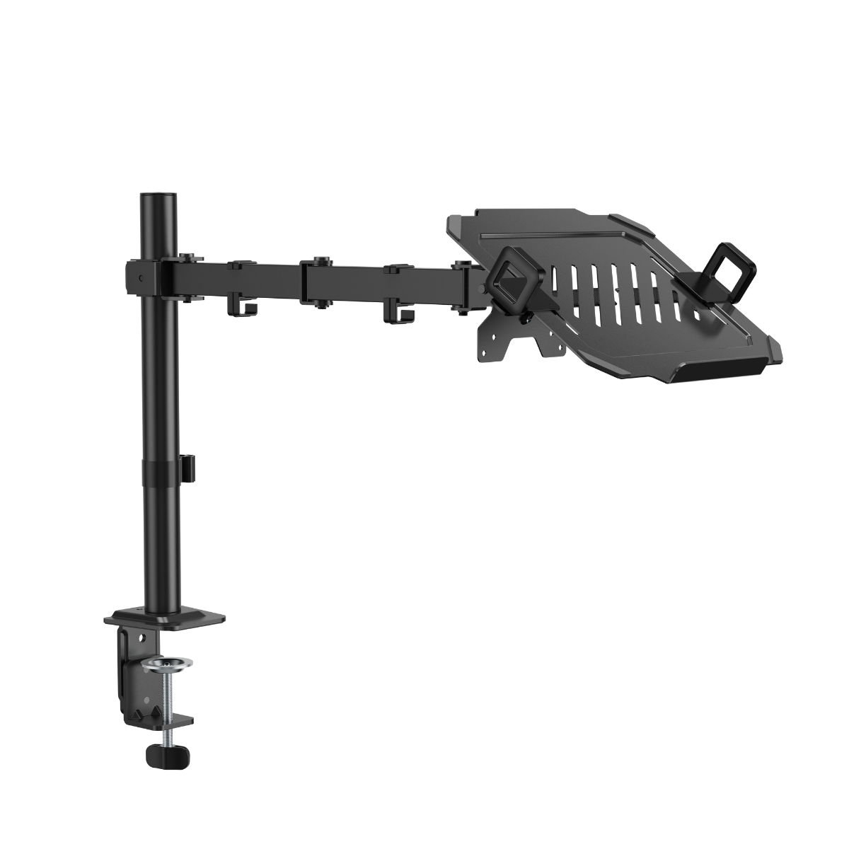 Black adjustable monitor stand 