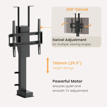 Lumi Smart Motorized TV Lift Stand with 360° Swivel, 32
