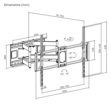 Lumi Heavy-Duty Full-Motion TV Wall Mount for 60–120 Inch TVs | 120kg Capacity | ±60° Swivel & +5°/-15° Tilt, free shipping