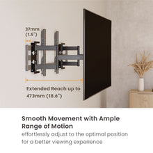 UltraSlim Heavy-Duty Full Motion TV Wall Mount – 55” to 90” Precision Support, free shipping