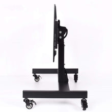 Conference Room Podium TV Cart Stand with wheels 90° Tilt & Height Adjustable
