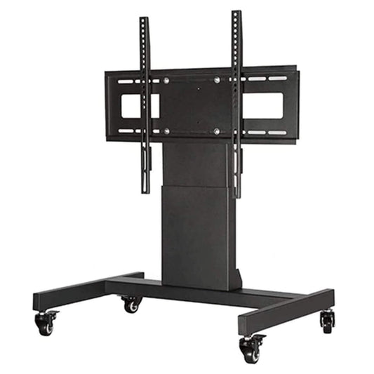 Conference Room Podium TV Cart Stand with wheels 90° Tilt & Height Adjustable