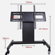 Conference Room Podium TV Cart Stand with wheels 90° Tilt & Height Adjustable