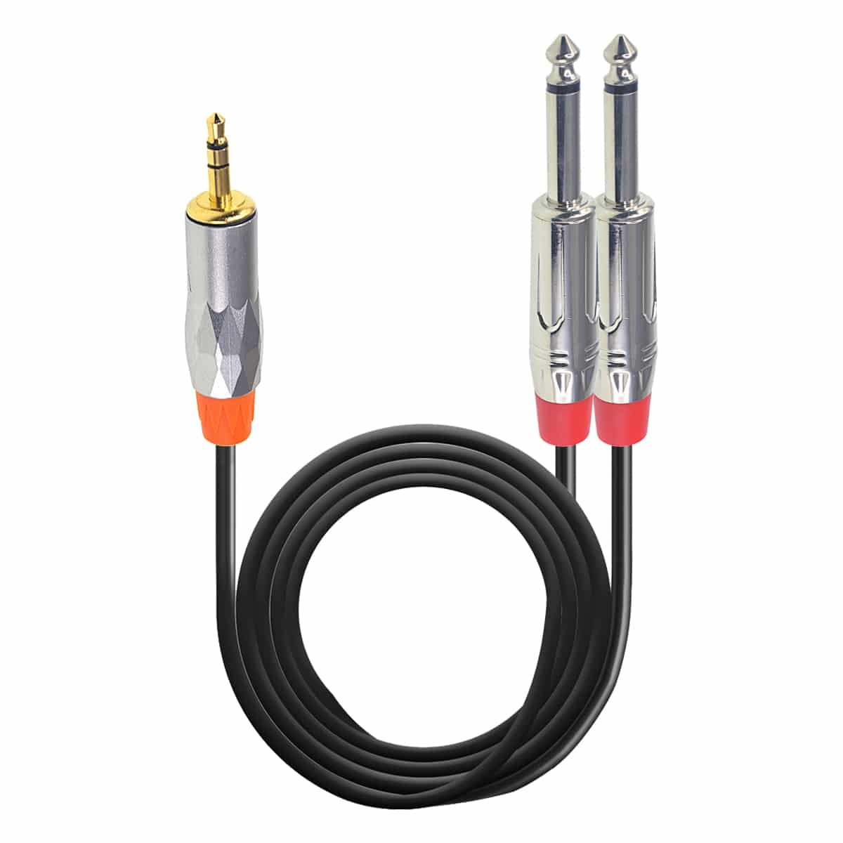 MX EP 3.5mm Stereo Male to Dual 6.35mm Mono Male Cable – 1.5 m,High-Fidelity Audio Splitter for Amplifiers, Hi-Fi & Pro Audio Systems, free shipping
