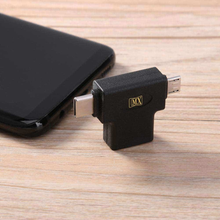 MX 2-in-1 USB 3.0 OTG Adapter, USB-A Female to Micro-USB & Type-C Male, High-Speed Data & Charging,T-Shape Design, free shipping