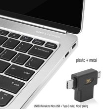 MX 2-in-1 USB 3.0 OTG Adapter, USB-A Female to Micro-USB & Type-C Male, High-Speed Data & Charging,T-Shape Design, free shipping