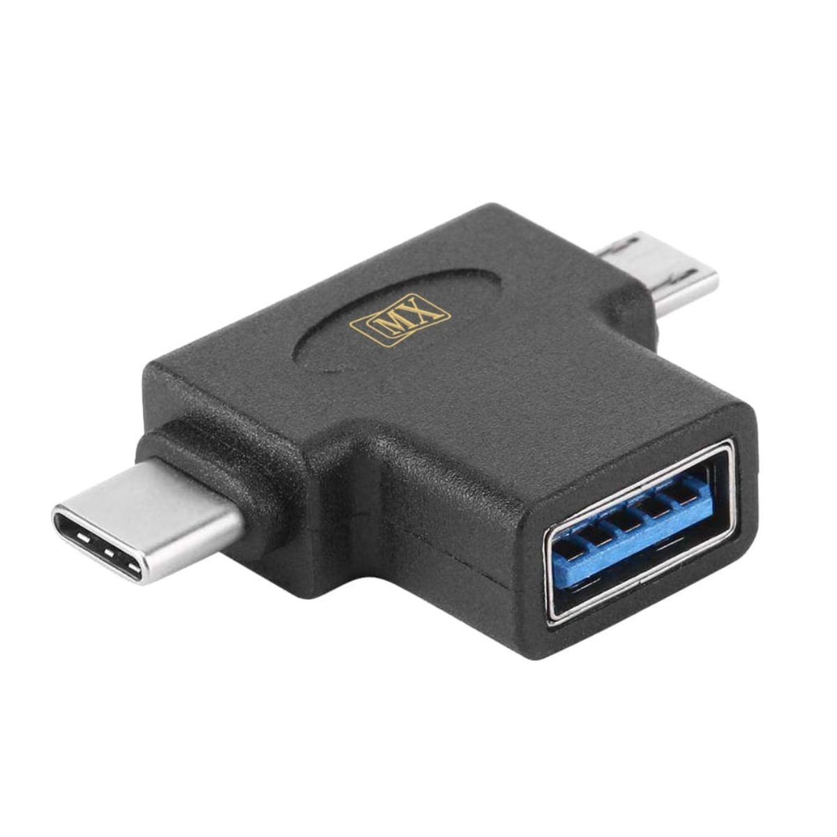 MX 2-in-1 USB 3.0 OTG Adapter, USB-A Female to Micro-USB & Type-C Male, High-Speed Data & Charging,T-Shape Design, free shipping